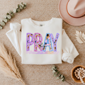 Long Sleeve Floral Pray Shirt